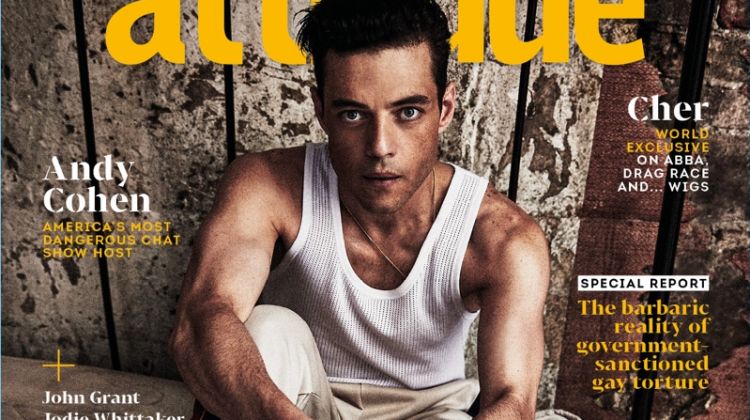 Rami Malek covers the October 2018 issue of Attitude magazine.