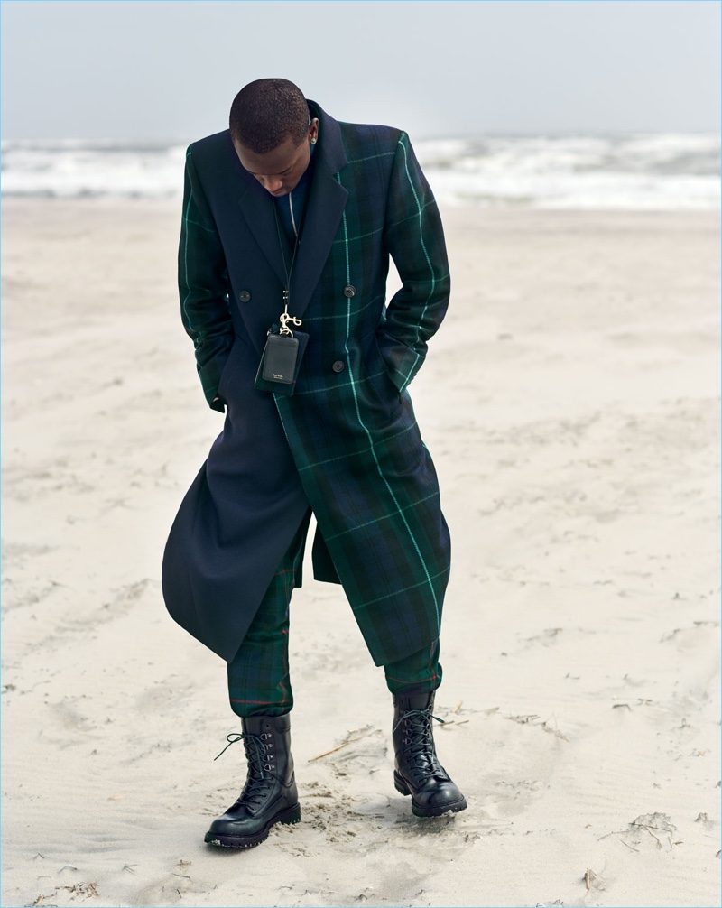 Sporting green and navy tartan, Buddy wears Paul Smith. » Rapper Buddy Dons Suave Styles for Barneys New York Sporting green and navy tartan, Buddy wears Paul Smith.