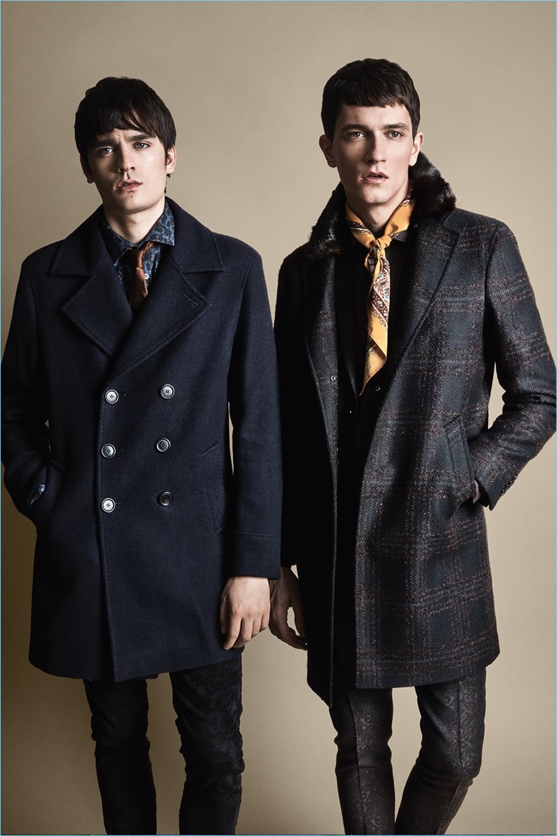 Rene Dupont photographs Alain-Fabien Delon and Jakob Wiechmann for SAND Copenhagen's fall-winter 2018 campaign.