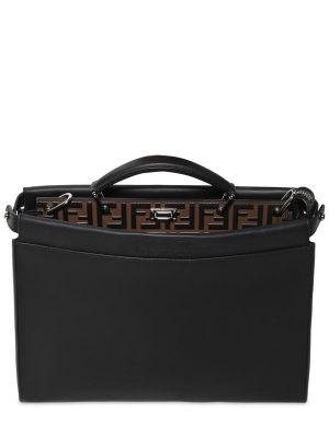 Slim Peekaboo Ff Embossed Leather Bag Slim Peekaboo Ff Embossed Leather Bag