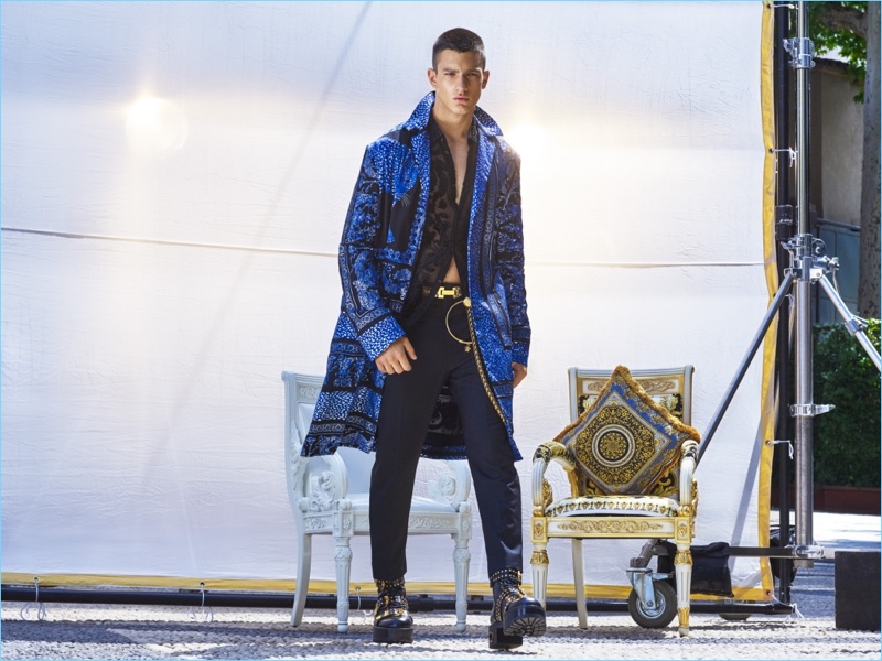 Ljubisa Grujic dons a Versace look for GQ China.