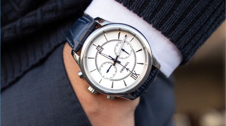 Vincero Silver + White The Bellwether Watch