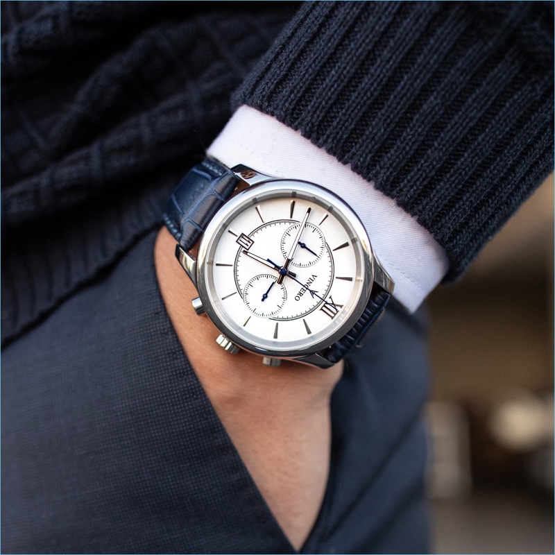 Vincero Silver + White The Bellwether Watch