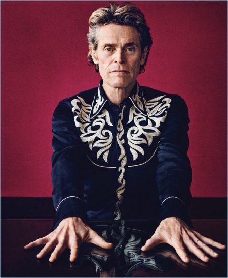 Willem Dafoe Dons Fall Style for Esquire The Big Black Book