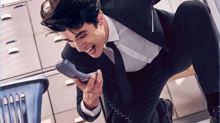 Luc van Geffen Hits the Office for s.Oliver Black Label Fall ’18 Campaign