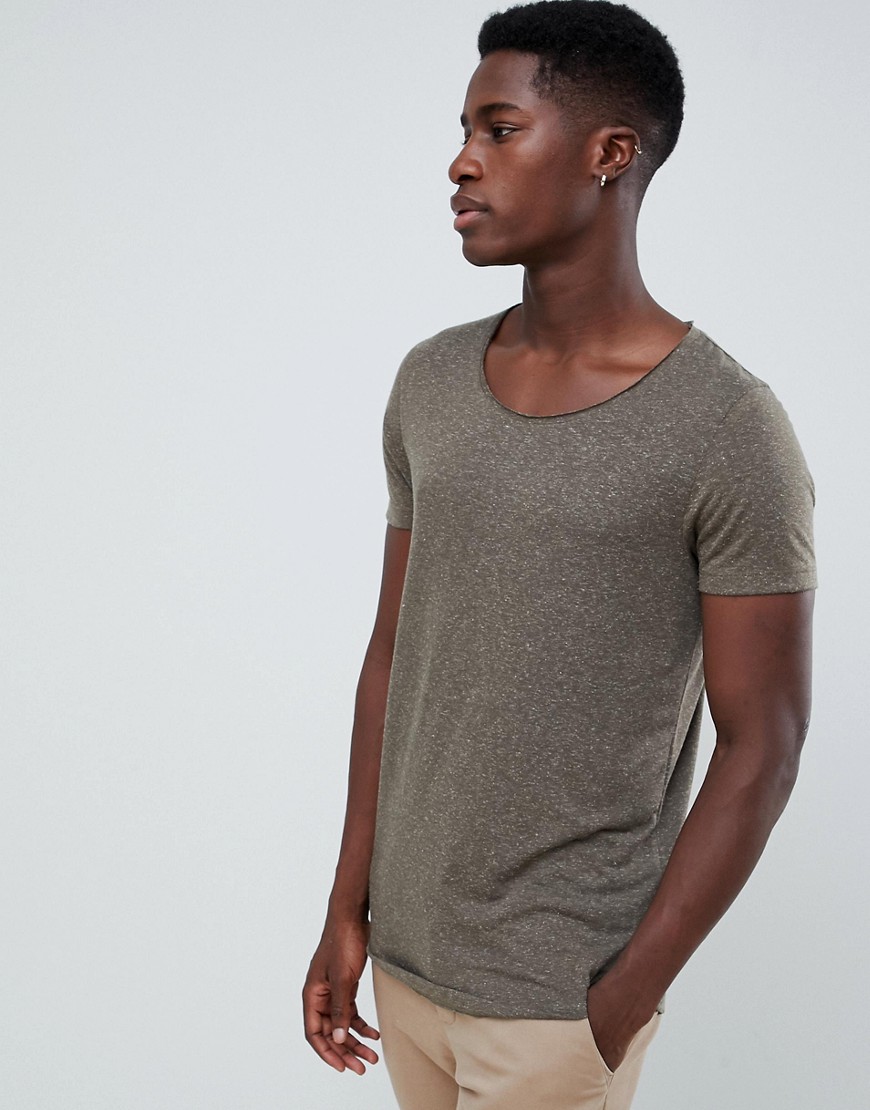 longline scoop neck t shirt