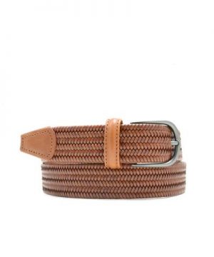 Anderson's Light Brown Woven Leather Belt Anderson's Light Brown Woven Leather Belt