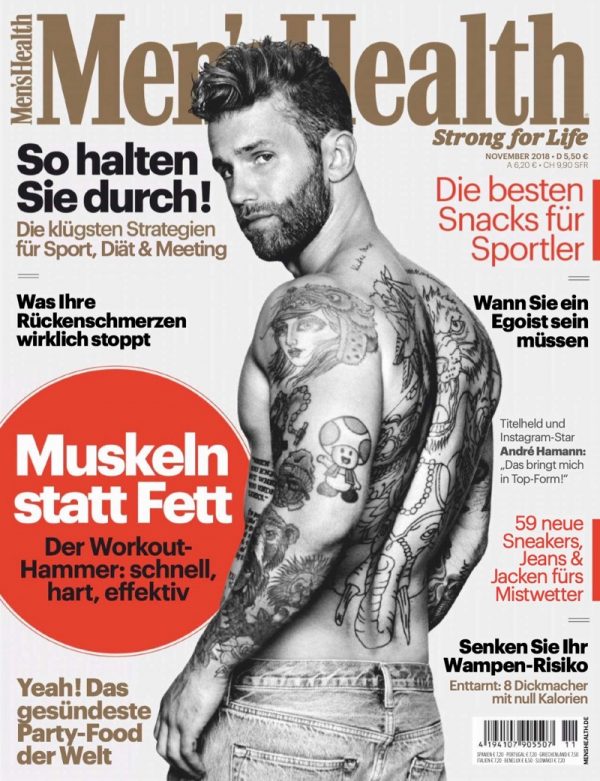 André Hamann Men's Health Germany Cover