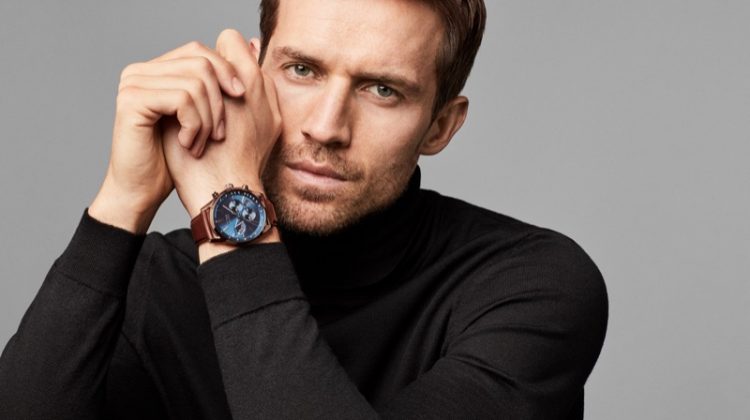 Andrew Cooper stars in BOSS' fall-winter 2018 watches campaign.