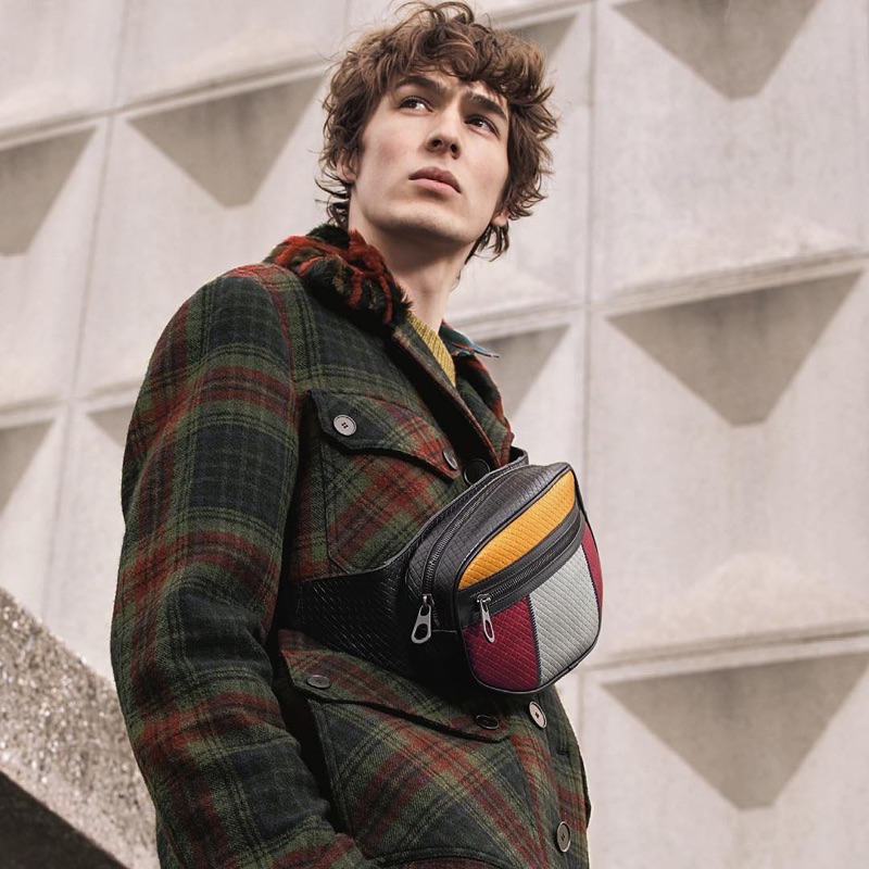 Dylan Fender stars in Bottega Veneta's cruise 2019 campaign.