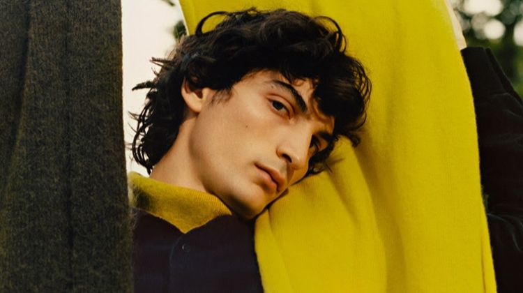 Embracing a winter cool, Luca Lemaire fronts COS' latest campaign.