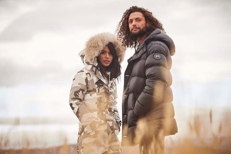 Pictured right, Steven wears Canada Goose's Vernon Down-Quilted Tech-Taffeta Parka.