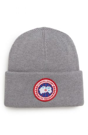 Canada Goose Arctic Disc Toque Beanie - Grey Canada Goose Arctic Disc Toque Beanie - Grey