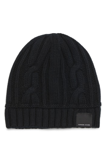 canada goose black beanie