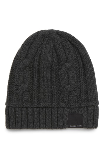 canada goose cable knit beanie