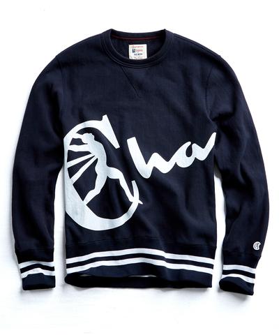 champion script crewneck