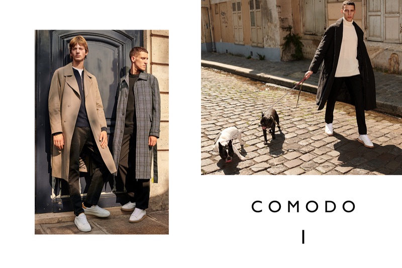 Bartolomé Chapel and Luke Royer star in Comodo's fall-winter 2018 campaign.