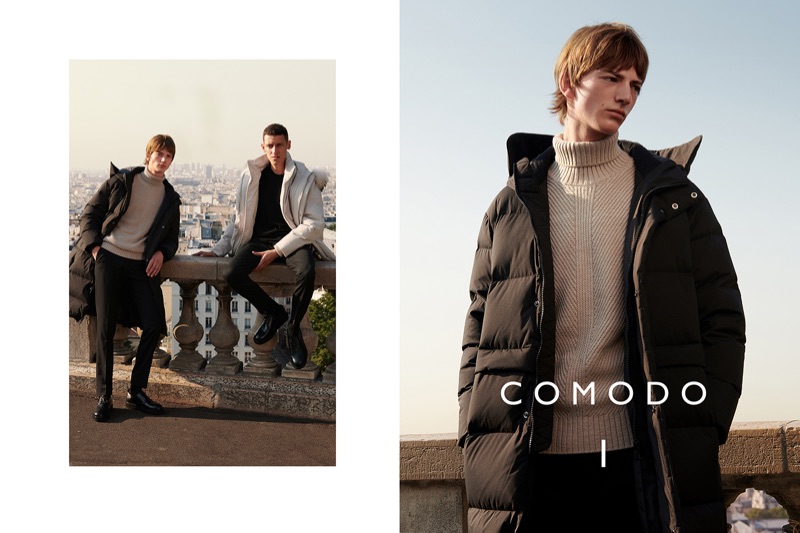 Comodo enlists Bartolomé Chapel and Luke Royer as the stars of its fall-winter 2018 campaign.