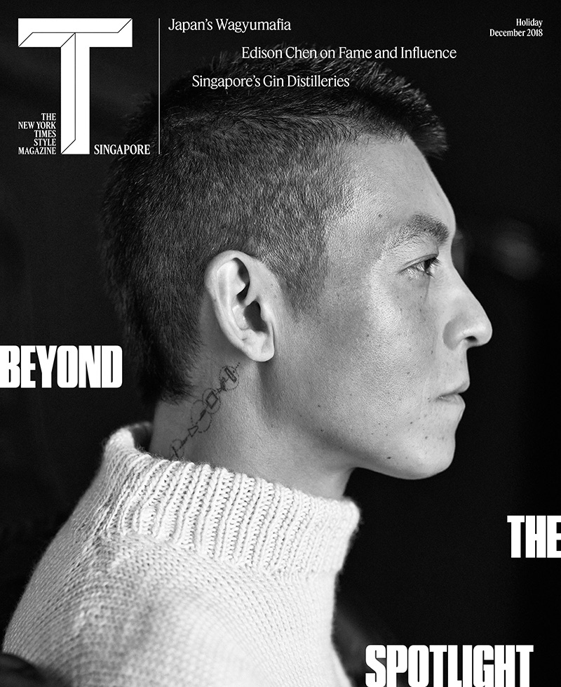 Edison Chen covers the December 2018 issue of The New York Times Style Magazine Singapore.