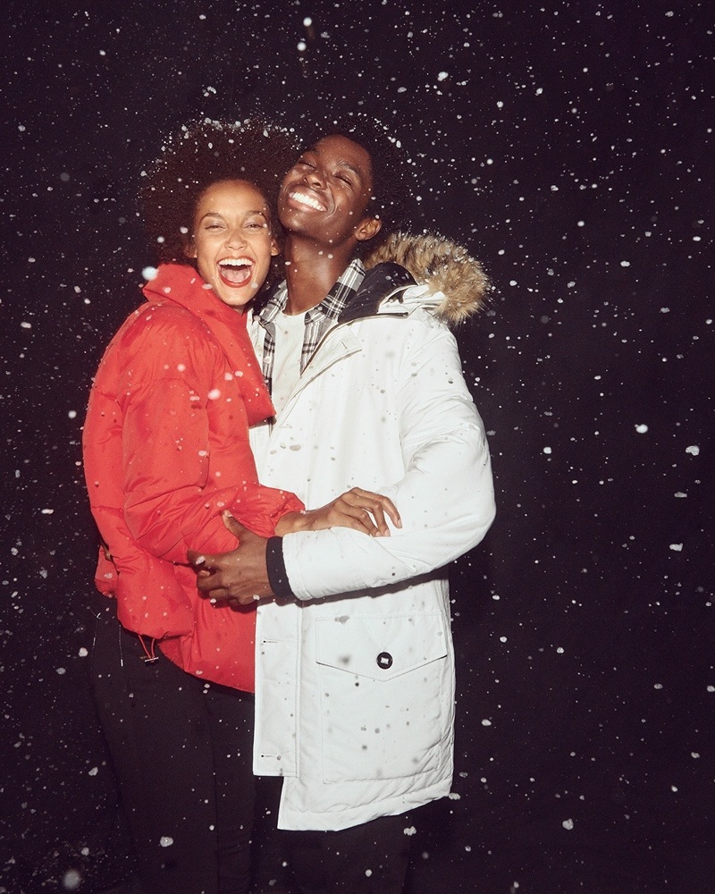 All smiles, Alton Mason appears in Express' holiday 2018 campaign.