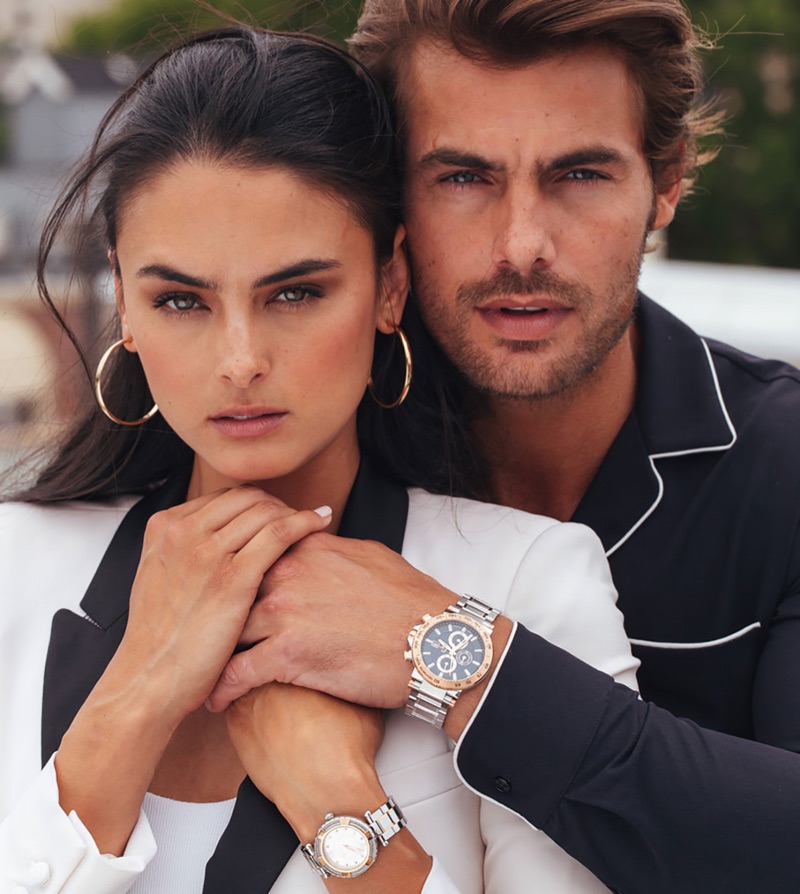 Xian Mikol and Jacey Elthalion appear in GC Watches' fall-winter 2018 campaign.