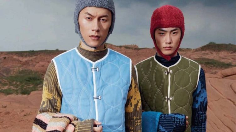 On the Cliff: Gong Guohao & Zhang Wenhui Get Active with GQ China