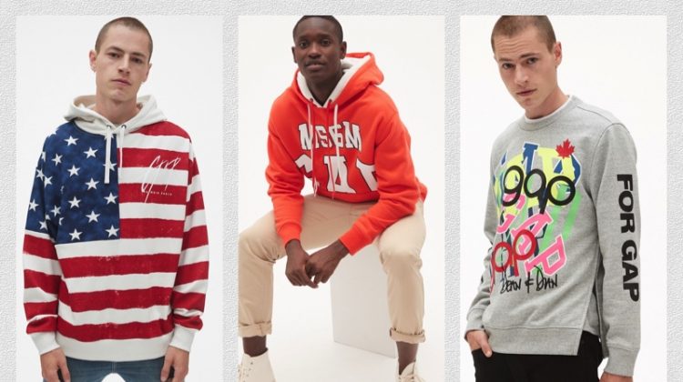 GQ Revisits Gap's Iconic Sweatshirt with Designer Collaboration
