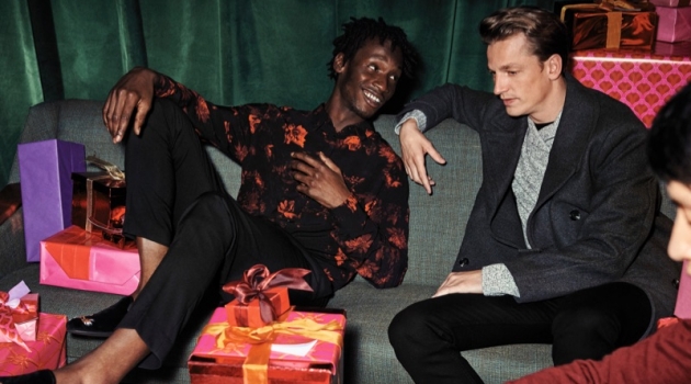 H&M Rings in the Holidays with Adonis Bosso, Hugo Sauzay & Eric Rutherford Models Adonis Bosso and Hugo Sauzay appear in H&M's holiday 2018 campaign.