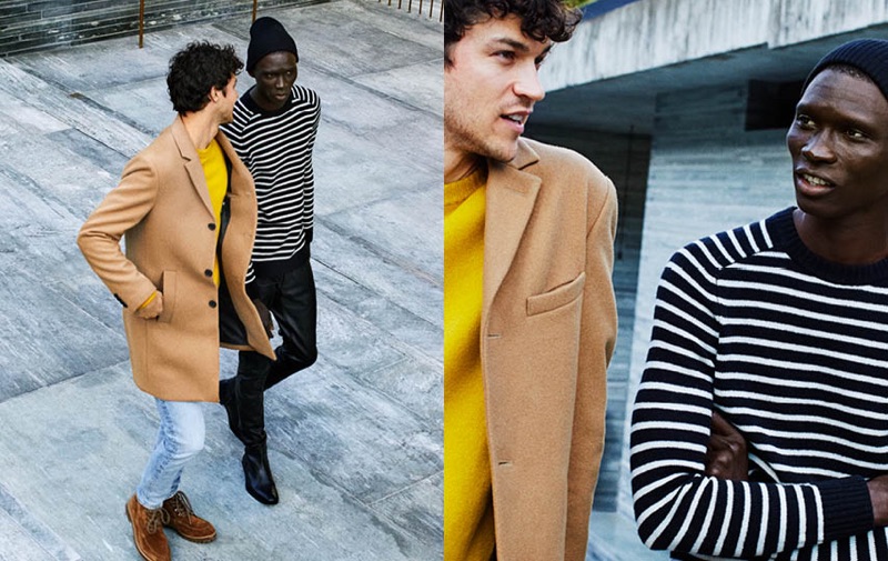 Connecting with H&M, Fernando Cabral and Miles McMillan wear classic wool sweaters.