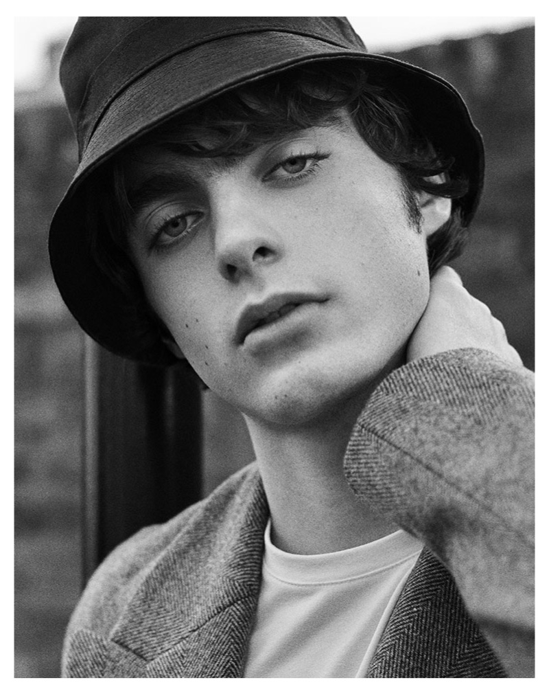 Lennon Gallagher stars in Zara Man's winter coat editorial.