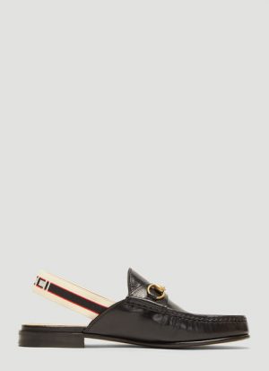 Logo Back Strap Loafers Logo Back Strap Loafers