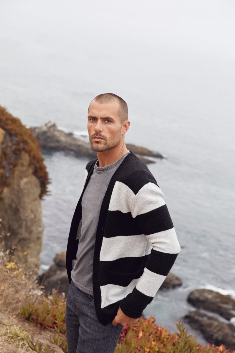 Zac Taylor appears in Lucky Brand's holiday 2018 campaign.