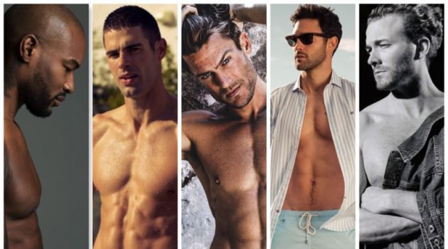 Pictured left to right: Tyson Beckford, Chad White, Jason Morgan, Noah Mills, and Brad Kroenig