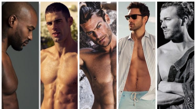Pictured left to right: Tyson Beckford, Chad White, Jason Morgan, Noah Mills, and Brad Kroenig