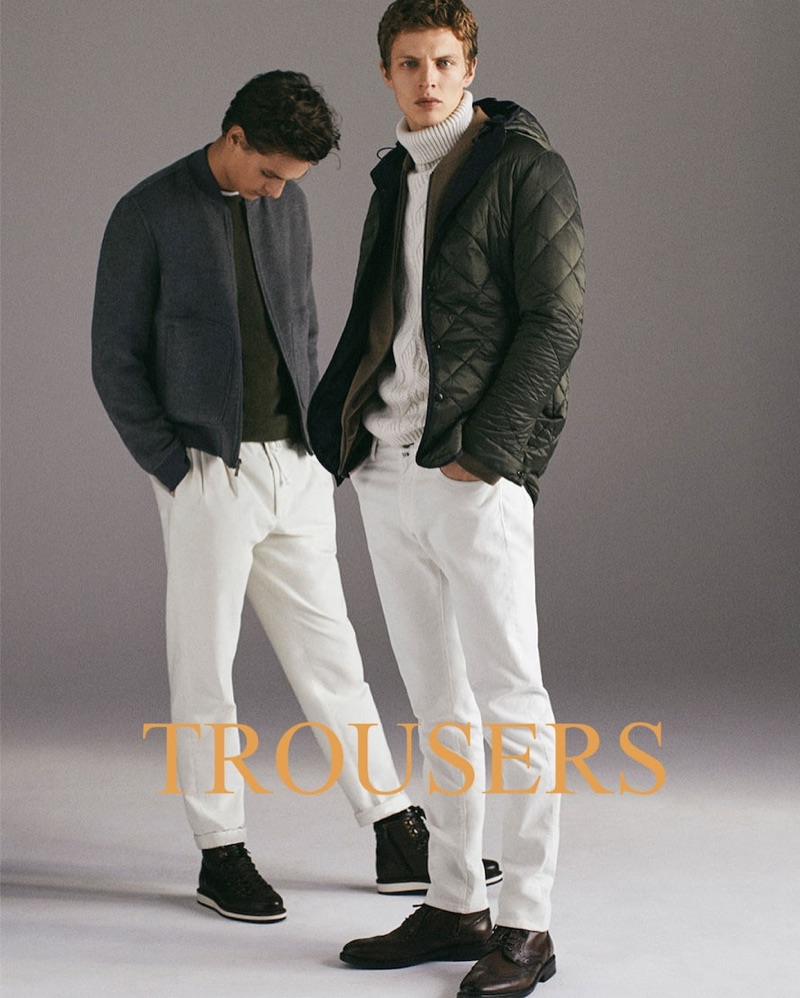 Massimo Dutti enlists Jegor Venned and Tim Schuhmacher to star in its holiday 2018 gift guide.