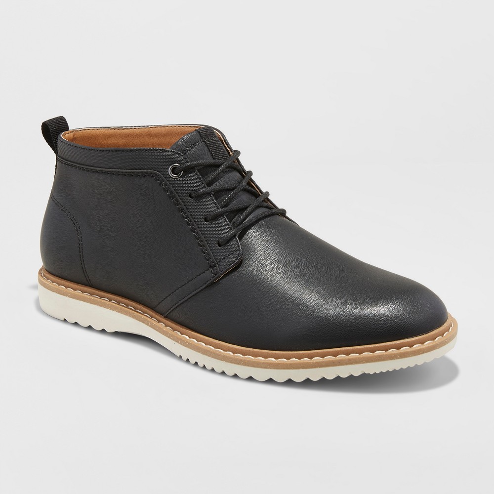 black chukka boots outfit men