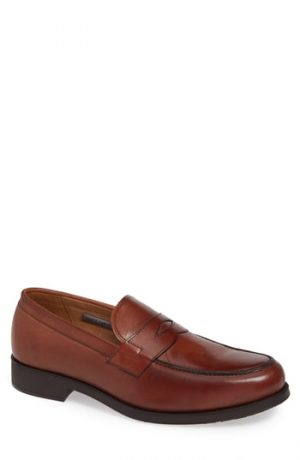 Men's Vince Camuto Nait Penny Loafer, Size 8 M - Brown Men's Vince Camuto Nait Penny Loafer, Size 8 M - Brown