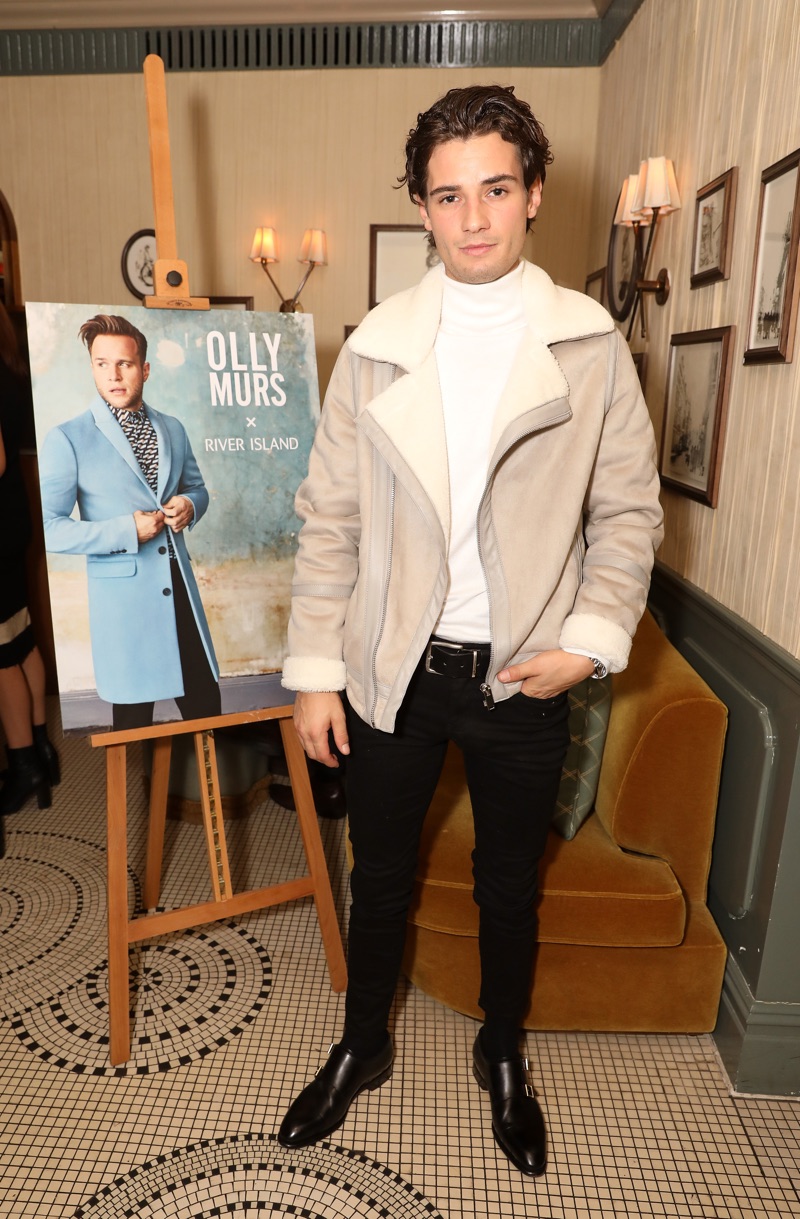 Jack Brett Anderson helps celebrate Olly Murs' new River Island collection.