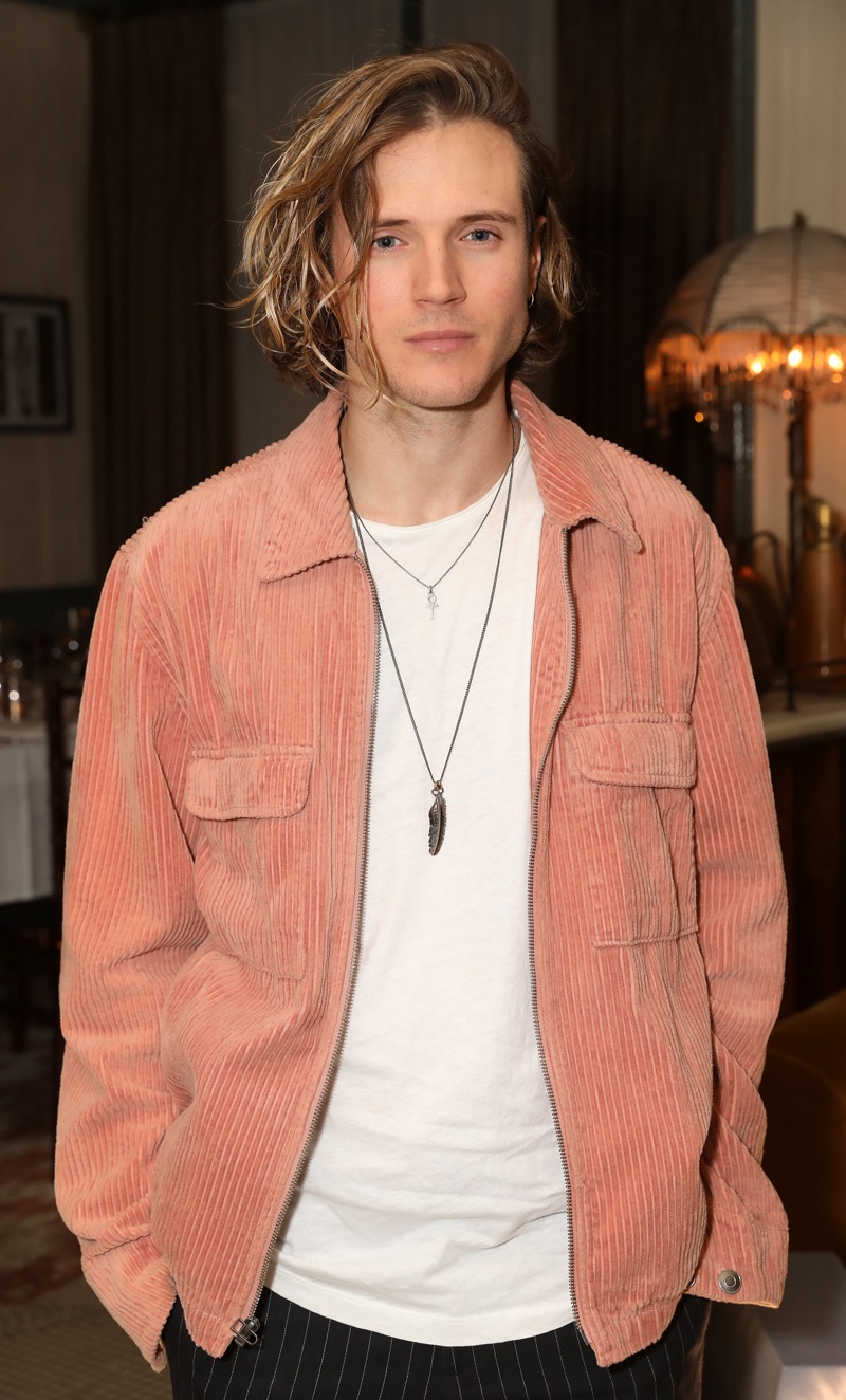 Dougie Poynter attends Olly Murs' River Island dinner.