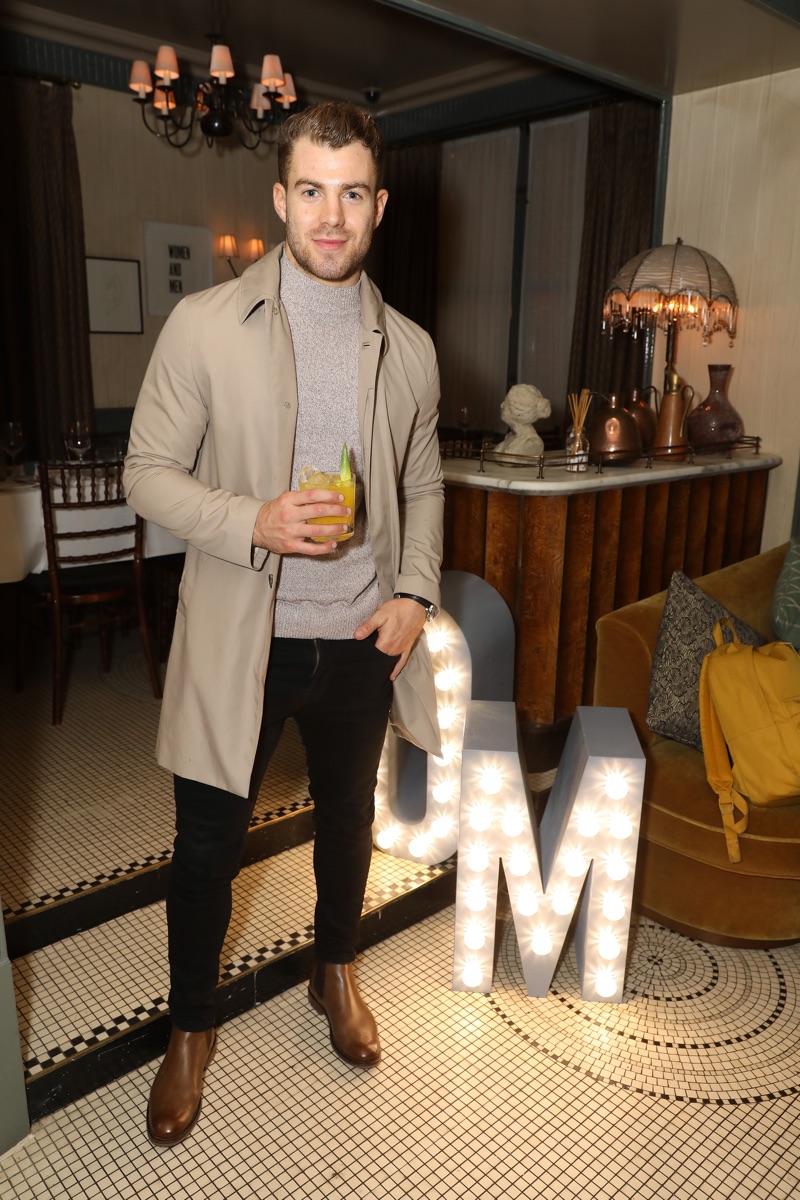 Bradley Simmonds pictured at Olly Murs' River Island dinner.