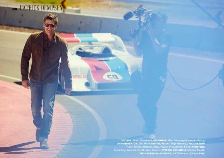 Patrick Dempsey Hits the Racetrack with Porsche for GQ Germany