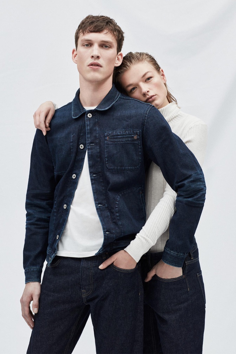 Models Malthe Lund Madsen and Luna Schulze come together in denim for Pepe Jeans.