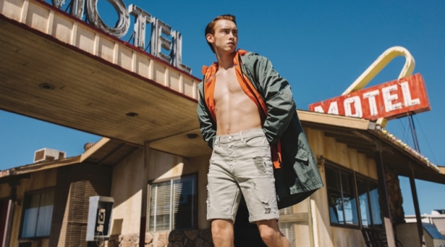 Cole Sprouse Shoots Primark's Spring '19 Collection Brandon Sharp wears a look from Primark's spring-summer 2019 collection.