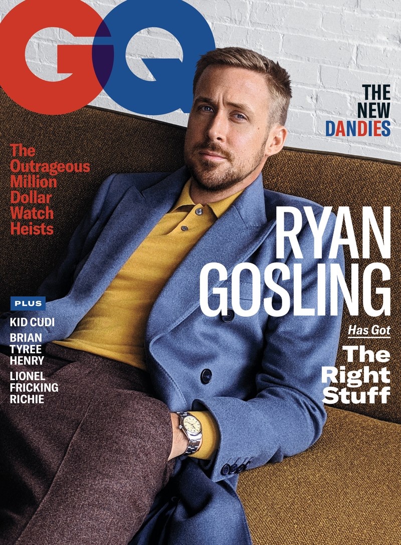 Ryan Gosling covers the November 2018 issue of GQ.