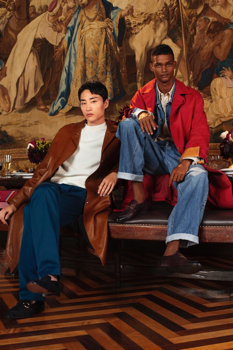 Sofia Malamute photographs Ryu Wankyu and Tevin Steele for Salvatore Ferragamo's holiday 2018 campaign.