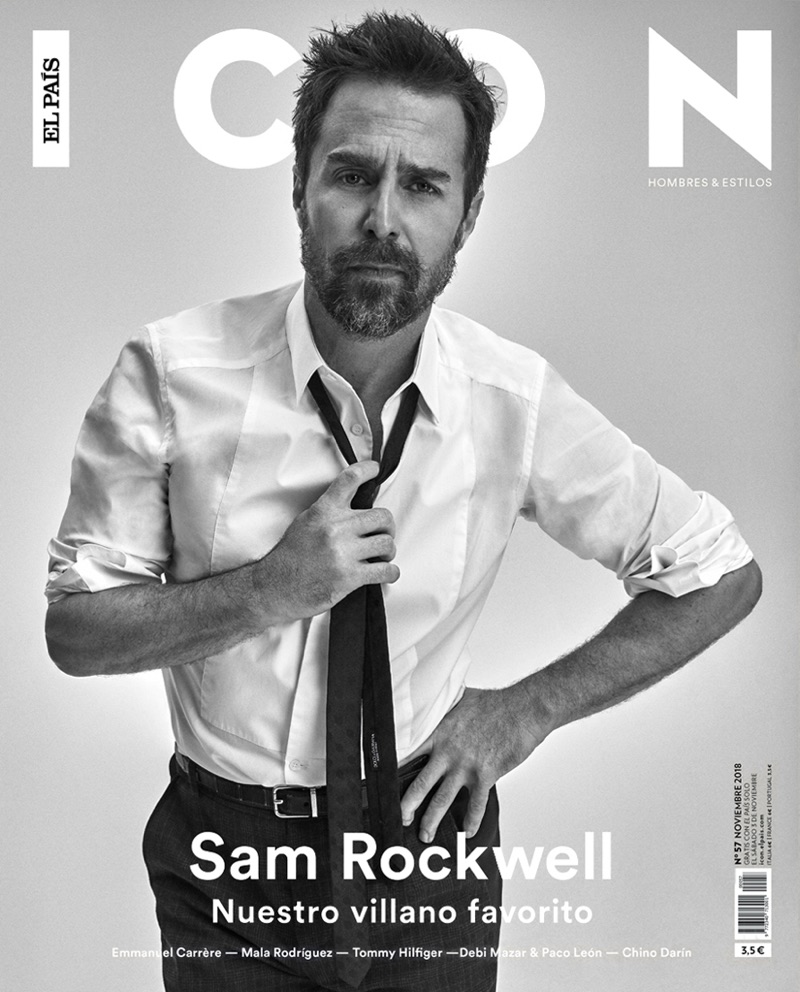 Sam Rockwell covers the November 2018 issue of Icon El País.