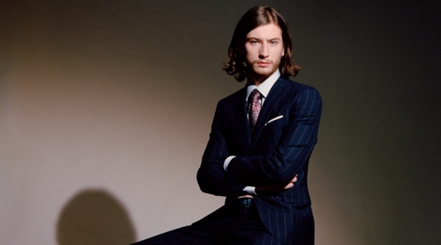 Louie Johnson, Sid Ellisdon + More Are Stylish Gents for Style Magazine Italia Louie Johnson dons a Paolini suit, Alessandro Gherardi shirt, Gabriele Pasini tie, Orciani belt, and Santoni shoes.