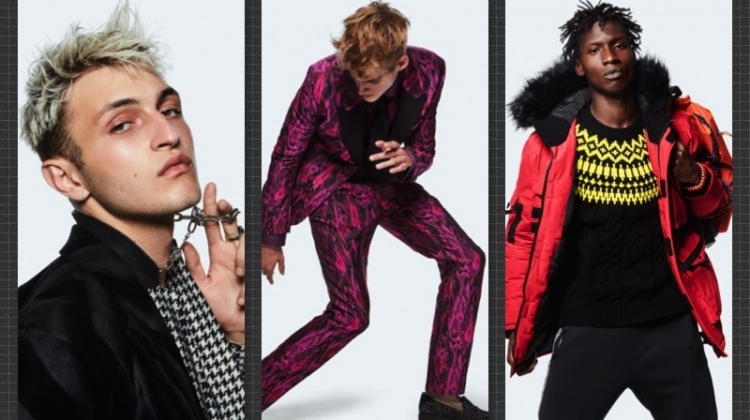 Left to Right: Anwar Hadid, Presley Gerber, and Adonis Bosso for Topman