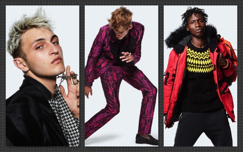 Left to Right: Anwar Hadid, Presley Gerber, and Adonis Bosso for Topman