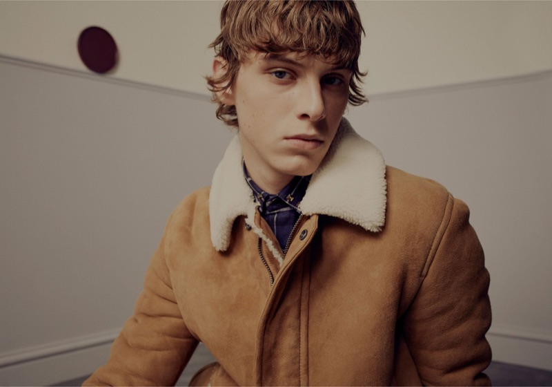 Serge Sergeev dons a shearling coat and checked shirt by Valentino. » Serge Sergeev is the Valentino Man for Matches Fashion Serge Sergeev dons a shearling coat and checked shirt by Valentino.